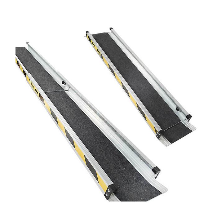 Rampe télescopique aluminium - 150 cm - 2 pièces