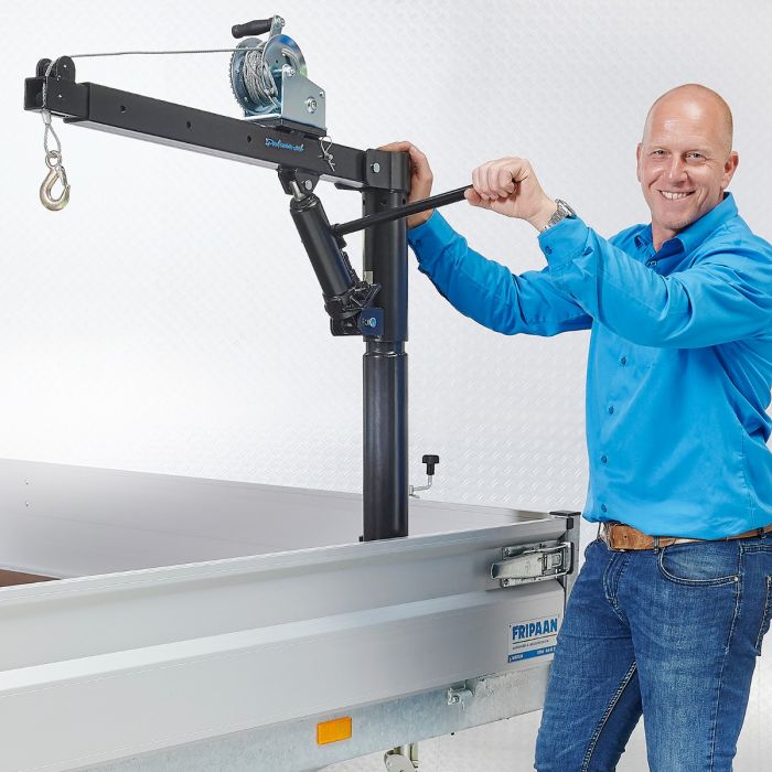 Grue de levage hydraulique sur remorque – 450 kg